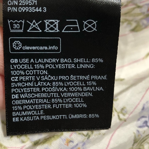 Brock Collection x H&M Bubble Hem Floral Dress Size Large - Picture 6 of 6